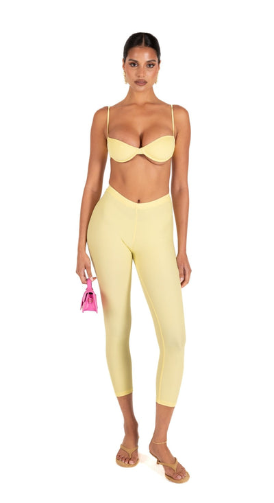 LYNN CAPRIS SWIM PANT - BUTTER YELLOW