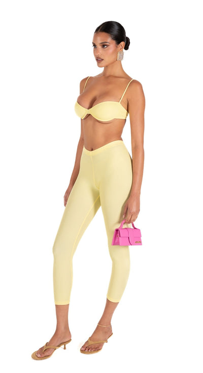 LYNN CAPRIS SWIM PANT - BUTTER YELLOW
