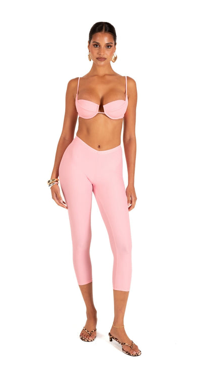 LYNN CAPRIS SWIM PANT - BABY PINK