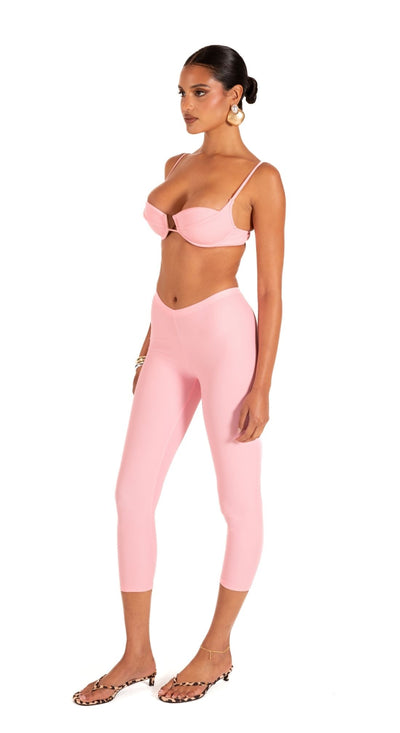 LYNN CAPRIS SWIM PANT - BABY PINK