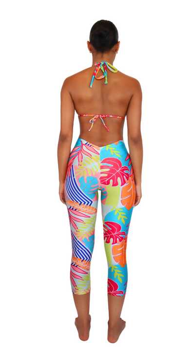 LYNN CAPRIS SWIM PANT - TROPICAL